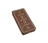 Telecomando Universale Facile: Copiatore Multifrequenza 433-868 MHz per Cancello e Garage, 4 Tasti Programmabili, Supporta Rolling Code e Codice Fisso, Design Robusto (BLE, Chocolate Brown)