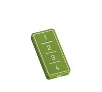 Telecomando Universale Facile: Copiatore Multifrequenza 433-868 MHz per Cancello e Garage, 4 Tasti Programmabili, Supporta Rolling Code e Codice Fisso, Design Robusto (PRO, Lime Green)