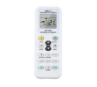 Telecomando universale for condizionatore d'aria LCD A/C Muli 433HZ Controller LCD, compatibile con aria condizionata, indicatore di funzionamento bianco
