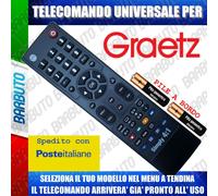 TELECOMANDO UNIVERSALE GRAETZ " CLICCA SUL TUO MODELLO LO RICEVERAI GIA PRONTO
