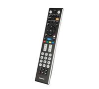 Hama Telecomando universale per televisori Sony (infrarossi, capacità di apprendimento, tasti luminosi, tasto intelligente, funzione Easy Mode, tasti principali ergonomici, portata 10 m) nero