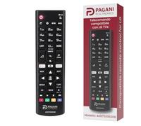 Telecomando Universale LG AKB75095308 Compatibile con TV LG Smart TV, LED, LCD, OLED, UHD, 4K, HD, WebOS, Nessuna Configurazione, Batterie Incluse, Azienda Italiana, Testato in Italia