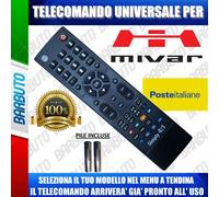 TELECOMANDO UNIVERSALE MIVAR; CLICCA IL TUO MODELLO LO RICEVERAI GIA PRONTO