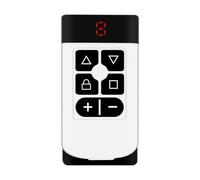 Telecomando universale per cancello - aperto garage 7,3 cm | duplicatore multi frequenza ABS - porta chiave di ricarica tipo C controllo per donne vicini seniors portata 50 m 4 pulsanti