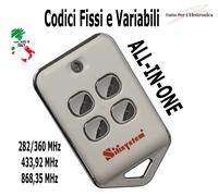 TELECOMANDO UNIVERSALE PER CANCELLO ROLLING CODE CODICE FISSO 433Mhz 434 868Mhz