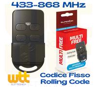 TELECOMANDO UNIVERSALE PER CANCELLO ROLLING CODE CODICE FISSO 433Mhz 868MHz