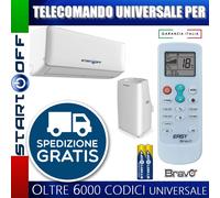 TELECOMANDO UNIVERSALE PER CASARTE CONDIZIONATORE CLIMATIZZATORE D'ARIA