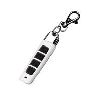 Telecomando universale per la casa intelligente, 4 pulsanti, clonazione wireless, 433 MHz, per auto, garage, porta, cancello, lucernario (bianco-nero)