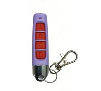 Telecomando universale per la casa intelligente, 4 pulsanti, clonazione wireless, 433 MHz, per auto, garage, porta, cancello, lucernario (viola-rosso)