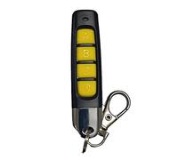 Telecomando universale per la casa intelligente, 4 pulsanti, clonazione wireless, 433 MHz, per auto, garage, porta, cancello, lucernario (nero-giallo)