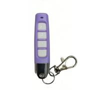 Telecomando universale per la casa intelligente, 4 pulsanti, clonazione wireless, 433 MHz, per auto, garage, porta, cancello, lucernario (viola-bianco)