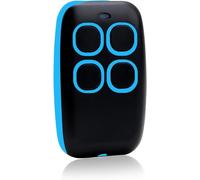 Telecomando universale per porta del garage 280-868 MHz, codice di rolling multifrequenza 4 in 1 e codice fisso, compatibile con 90+ marche, apriporta del garage universale 433 MHz (blu) (2)