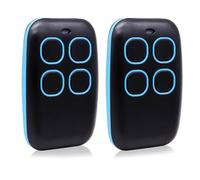 Telecomando universale per porta del garage 4 in 1 Multifrequenza Rolling Code & Codice fisso, compatibile con 90+ marche, apriporta del garage universale 433 MHz (blu)