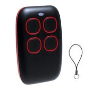 Telecomando universale per porta del garage 433 MHz, codice di rolling multifrequenza 4 in 1 e codice fisso, compatibile con 90+ marche, apriporta del garage universale 433 MHz, rosso (1 pezzo)