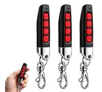Telecomando Universale per Porta Garage,3pcs Telecomando Cancello Universali 433MHz/433.92MHz per Porta Garage 5-30m Portata Telecomandi Garage Auto con Codice Fisso Duplicatore Portatile Compatibile