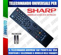TELECOMANDO UNIVERSALE SHARP LC CLICCA IL TUO MODELLO LO RICEVERAI GIA PRONTO