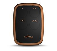 Telecomando universale WHY EVO NOA a 4 pulsanti - Programmabile con codice fisso o codice rotante - Frequenze 433 o 868 mhz - Per cancelli e porte da garage (Tabac Sauvage)