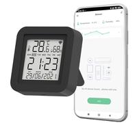 Telecomando universale WiFi IR Nivian con sensore di temperatura e umidità - Telecomando intelligente tramite App Tuya, compatibile con Alexa e Google Home, Home Automation Smart Home