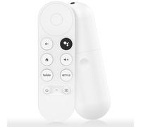 Telecomando vocale di ricambio per Google Chromecast 4k Snow Streaming Media Player, telecomando di ricambio per Chromecast con Google TV HD/4K bianco