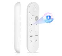 Telecomando vocale sostitutivo per Google TV Streamer 4K Telecomando vocale con cicalino, compatibile con Chromecast Google TV e streaming, con 2 tasti di scelta rapida