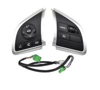 Telecomando volante Compatibile Con Mitsubishi Per Mirage 2012 2013 2014 2015 Per Space For Star 2013-2015 Pulsante Interruttore Di Controllo Del Volante Con Retroilluminazione(A set-silvery)