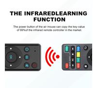 Telecomando wireless a infrarossi per l'apprendimento M5 Bluetooth 5.2 Air Mouse