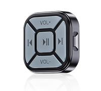 Telecomando wireless Bluetooth per volante, per auto, bici, fotocamera, otturatore remoto per iPhone/Android, pulsante selfie wireless, adesivo per controller musicale, si applica alla guida in