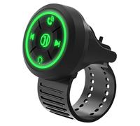 Telecomando wireless Bluetooth per volante per auto, bici, moto, manubrio ricaricabile, IP67, impermeabile, senza fili, compatibile con iPhone e Android