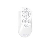 Telecomando Wireless Compatibile con , Pulsante di Controllo, Autoscatto, Scatto 'Otturatore per Fotocamera, Telefono, Bianco