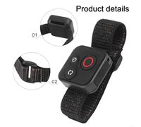 Telecomando wireless per fotocamera con portata 50 m, per fotocamere Insta360 X5, con cavo di ricarica USB, compatibile con ACEpro2 per smartphone della serie Hero, nero, 37 x 37 x 19 mm