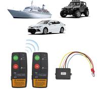 Telecomando Wireless per Verricello, Kit Controller Universale per Verricello Elettrico Gamma 75ft 12V 24V Accessori per Ricambi Automobilistici ad Alta Sensibilità per Auto Camion ATV