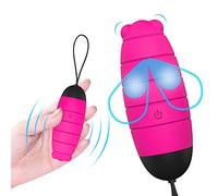 Telecomando Wireless Uovo Vibrante 10 Metri Di Massaggio USB Forte 9 Frequenza Vibrazione Massaggio Bastone Sesso Preliminari Divertimento Prodotti Adulti Silicone Medico, Confezione Privata.,Red