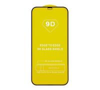 TELEFIX Pellicola protettiva in vetro 9D Full Glue per Apple iPhone 15 Pro - Protezione completa con durezza 9H, effetto trasparente, bordo nero, copertura per bordi curvi