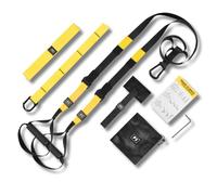 TELEFIX Set di cinghie universali per allenamento Pro 3 - Allenatori e fasce fitness per allenamento tutto il corpo - Fasce di allenamento regolabili con ancoraggio e estensione - Set compatto per la