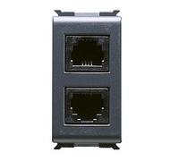 Gewiss gw30262 connettore telefonico rj11 doppio