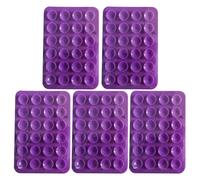 Telefonhülle Mit Saugnäpfen - Selbstklebender Telefonständer Aus Silikon | Telefonhalterung 5 Stück Silikon Saugnapf Handyhülle Halter Rutschfestes Selfie Zubehör Blau/Rosa, 8,1x5,5cm, 5 Stk