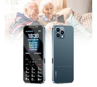 Telefoni Cellulari di Base per Anziani e Bambini, Telefoni Stupidi Sbloccati, Telefoni Cellulari Senza Internet - con Pulsanti Grandi, MP3, MP4, Fotocamera, Torcia Elettrica, SOS,Blue