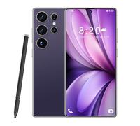 Telefoni Cellulari S24 Ultra 5G, Smartphone Android 14.0, Telefono Cellulare Con Fotocamera Da 7,3 Pollici, 16GB RAM 1TB ROM, 8000 MAh, 72 MP 108 MP, Doppia SIM Gratuita Sbloccata,Purple-7.3 Inch
