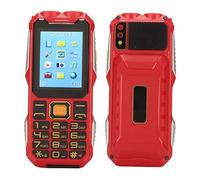 Telefoni Cellulari Sbloccati Q8 per Anziani, Telefono Cellulare 2G Doppia SIM, Pulsante Grande, Assistenza Vocale, Super Torcia, Chiave SOS, Telefono Sbloccato per Genitori (rosso)