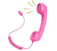 Telefonico Telefonico Retrò Telefonico Portatile A Allacciare | Combinato retrò con microfono per videoconferenze, chiamate mobili, riunioni, scuola e rosa