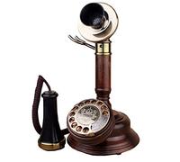Telefono a candelabro in stile retrò, con quadrante rotante funzionale con classica campana in metallo, regalo decorativo unico per anziani, ideale per la festa del papà e per la decorazione della