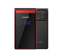 Telefono a Conchiglia per Anziani, Telefono Cellulare Sbloccato con Pulsante Grande Schermo da 2,8 Pollici, Batteria da 5900 MAh in Standby Lungo, Volume Alto, Doppia Scheda SIM, (Rosso)