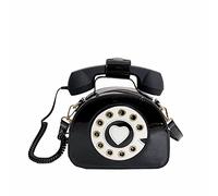 Telefono a forma di borsa a tracolla borse a tracolla borse da donna con manico superiore per telefono borse da donna per ragazze borse da lavoro, Nero , Etichettalia unica