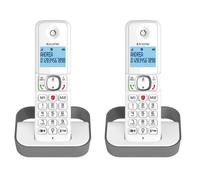 Telefono Alcatel F860 DECT Wireless 2 Handset Vivavoce Grigio