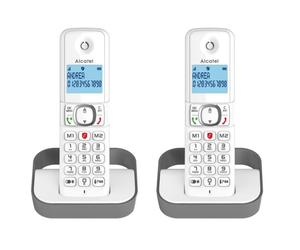 Telefono Alcatel F860 DECT Wireless 2 Handset Vivavoce Grigio