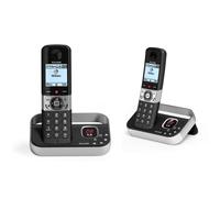 Telefono Alcatel F890 Voice Duo Wireless Dect 2 Cornette Vivavoce Display 1.8" Nero