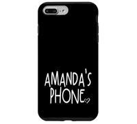 Telefono Amanda Nome Personalizzato Bianco Nero Custodia per iPhone 7 Plus/8 Plus