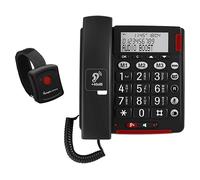 TELEFONO AMPLICOMMS BigTel 50 Alarm Plus - Display LCD retroilluminato, Rubrica 32 numeri