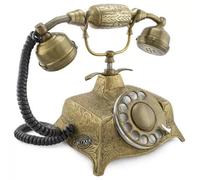 Telefono antico quadrante rotante ottone vittoriano telefono retrò...