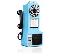 Telefono antico - telefono fisso rotante modello vintage classico telefono puntelli retrò da parete artigianato ornamenti bar bar decorazione cabina finestra